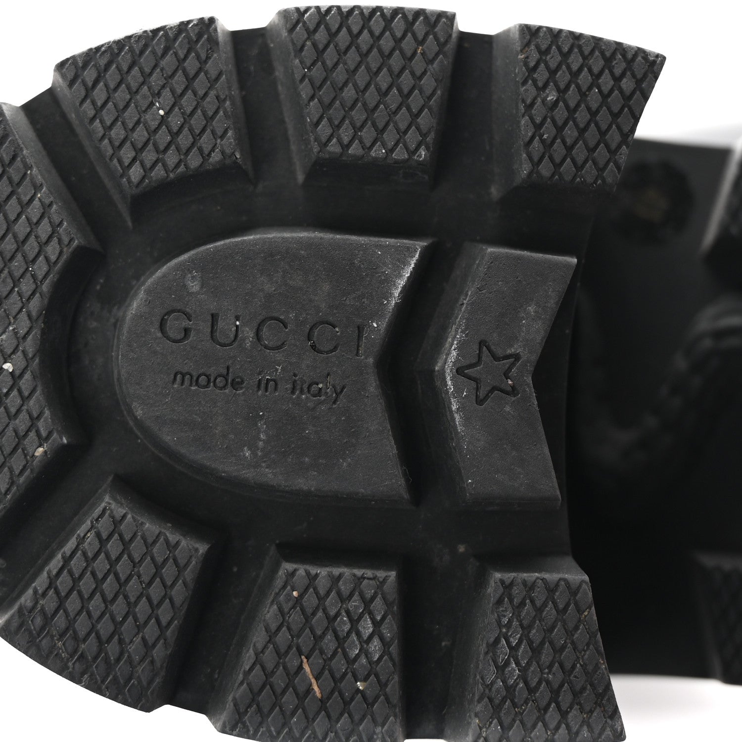 Gucci Apollo Calfskin GG Supreme Nappa Samoa Quilted Lace Up Ankle Boots 40 Black 7 of 9
