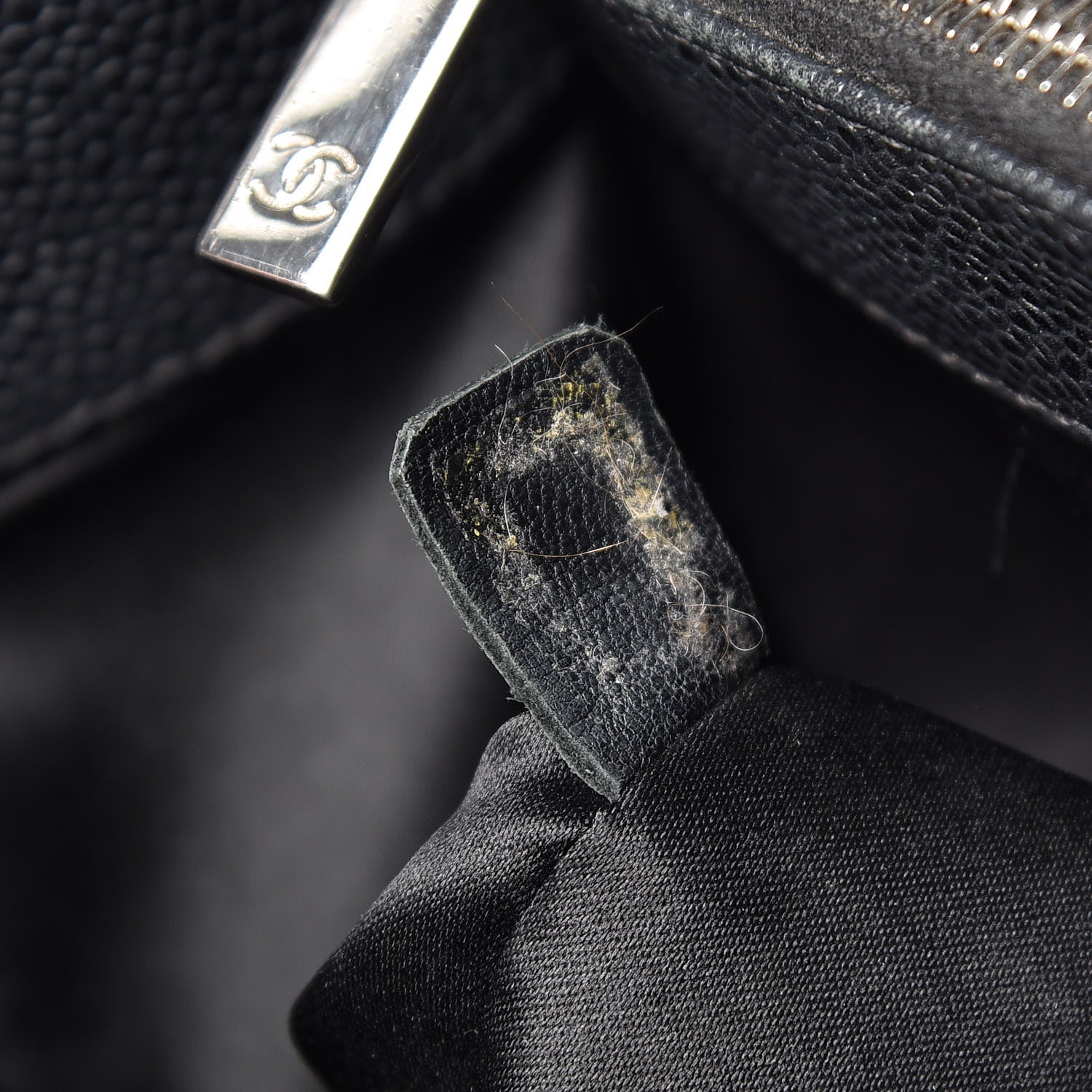 Chanel Caviar Quilted XL Grand Shopping Tote GST Black 7 of 14