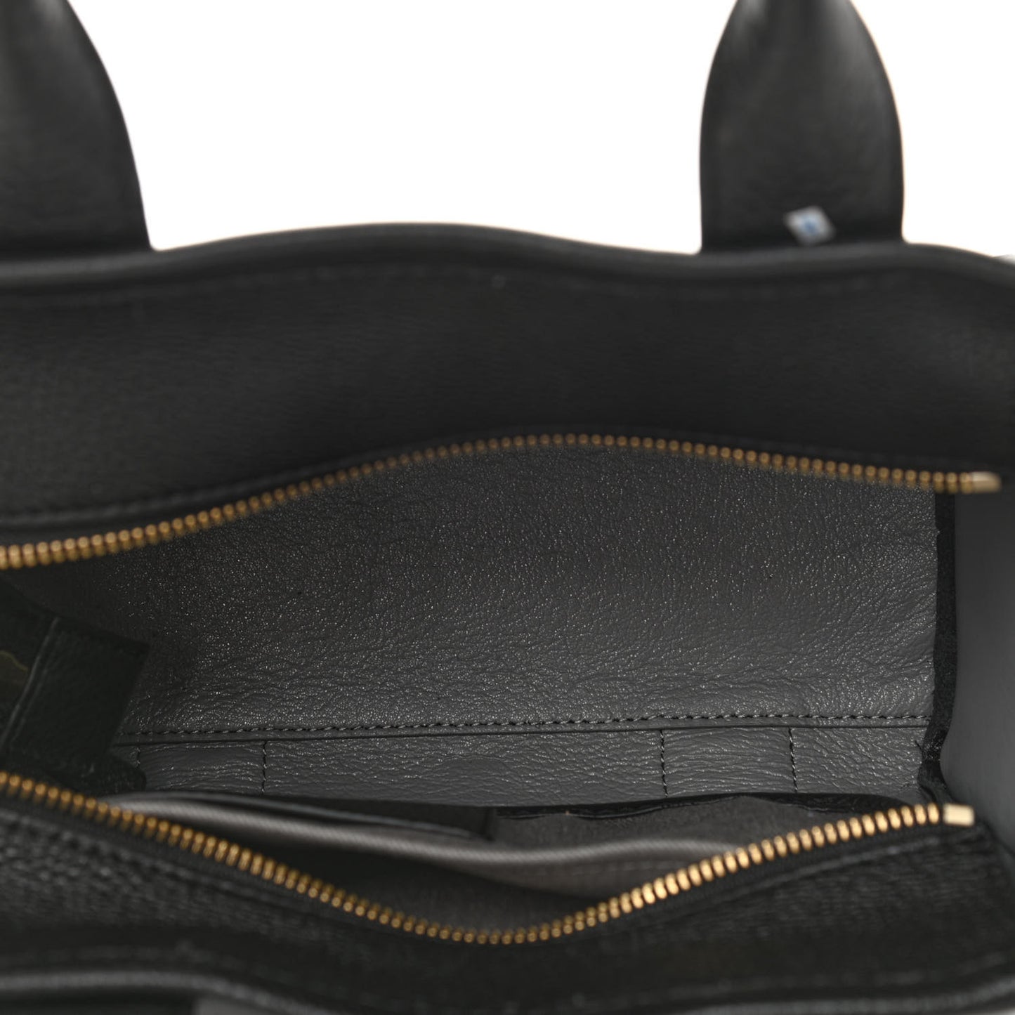 Grained Calfskin Small The Tote Bag Black
