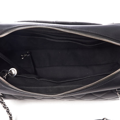 Chanel Lambskin Quilted Bowler Flap Shoulder Bag Black 4 of 9