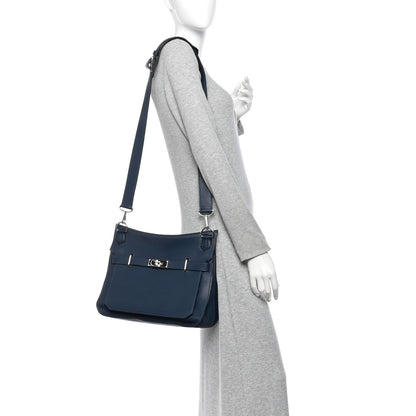 Hermes Taurillon Clemence Jypsiere 34 Bleu de Prusse 2 of 11