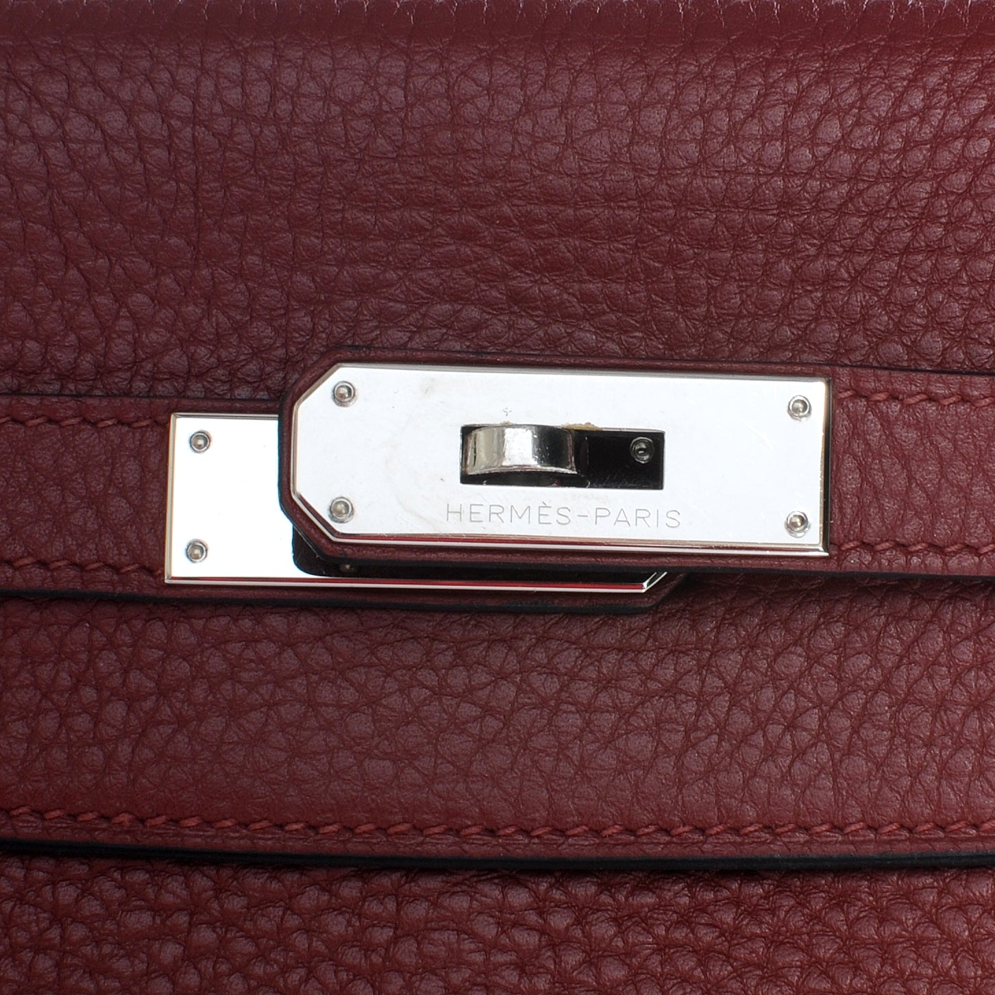 Hermes Taurillon Clemence Kelly 32 Rouge H 10 of 10