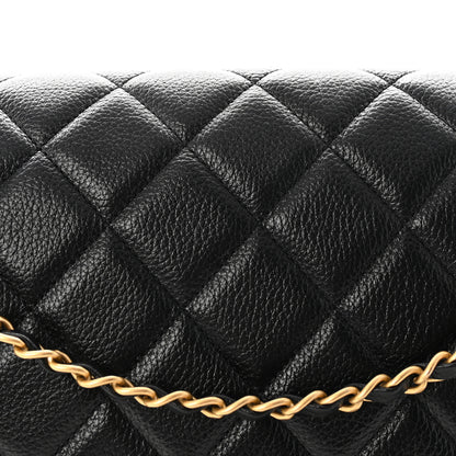 Chanel Calfskin Quilted XXL Travel Flap Bag Black 8 of 10