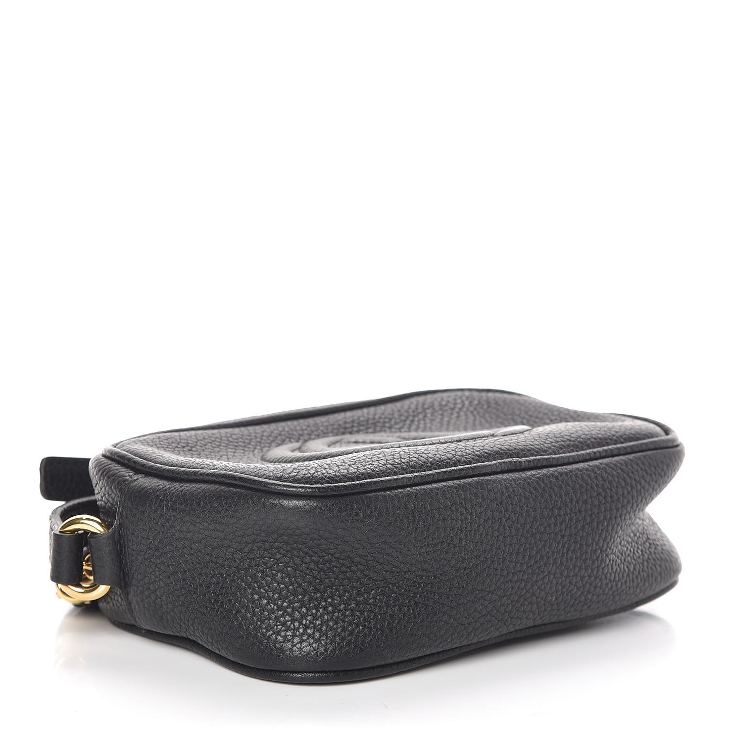 Pebbled Calfskin Mini Soho Disco Bag Black