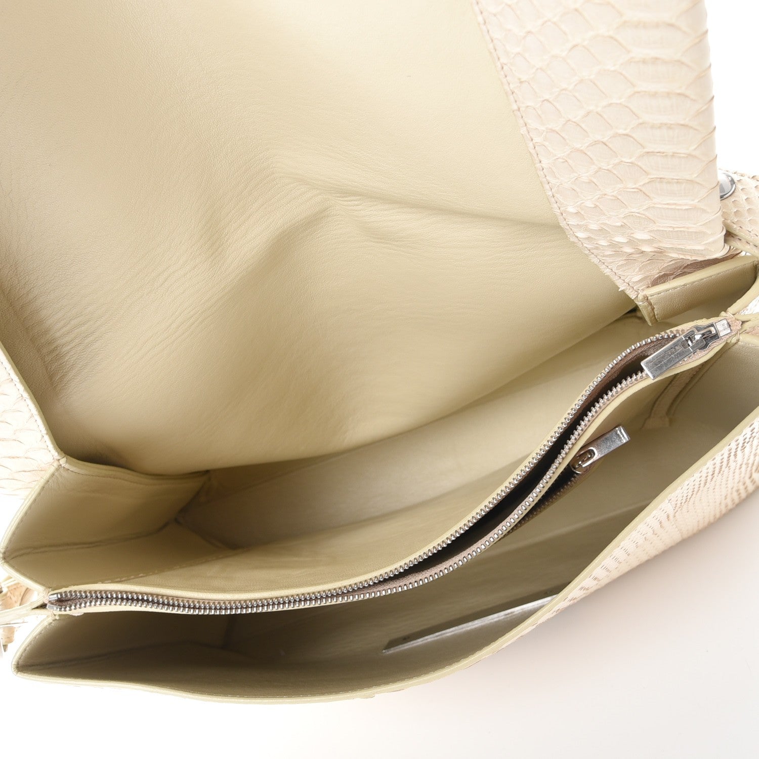 Celine Python Blade Flap Beige 5 of 15