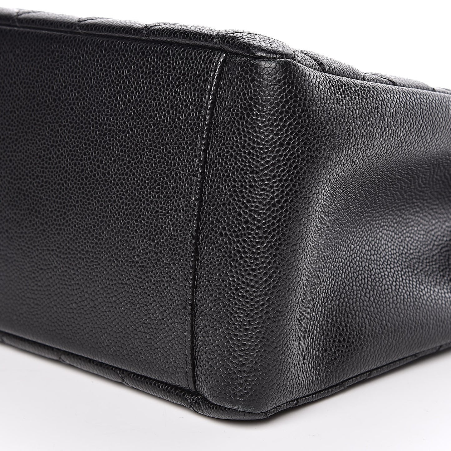 Caviar Quilted Grand Shopping Tote GST Black