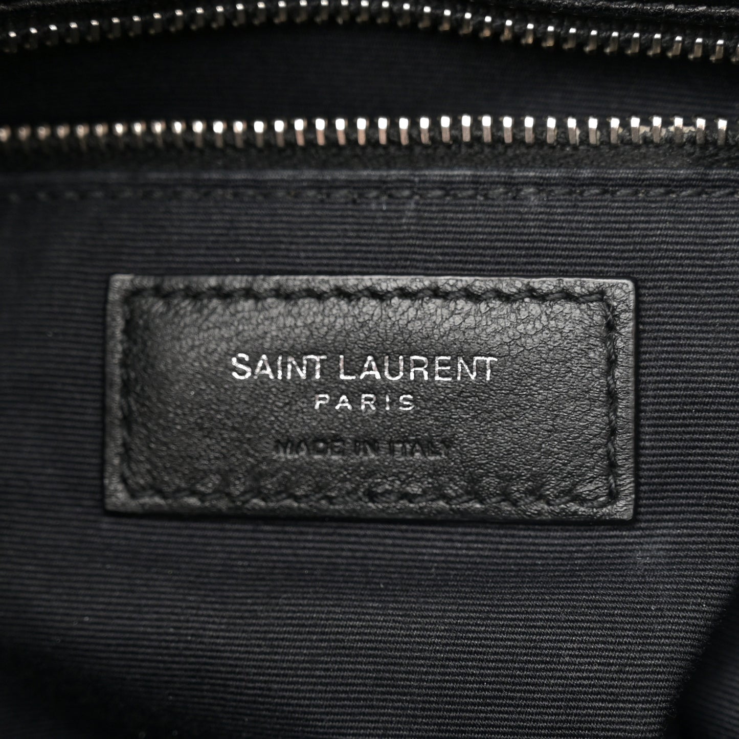 Lambskin Quilted Medium Loulou Puffer Monogram Chain Satchel Black