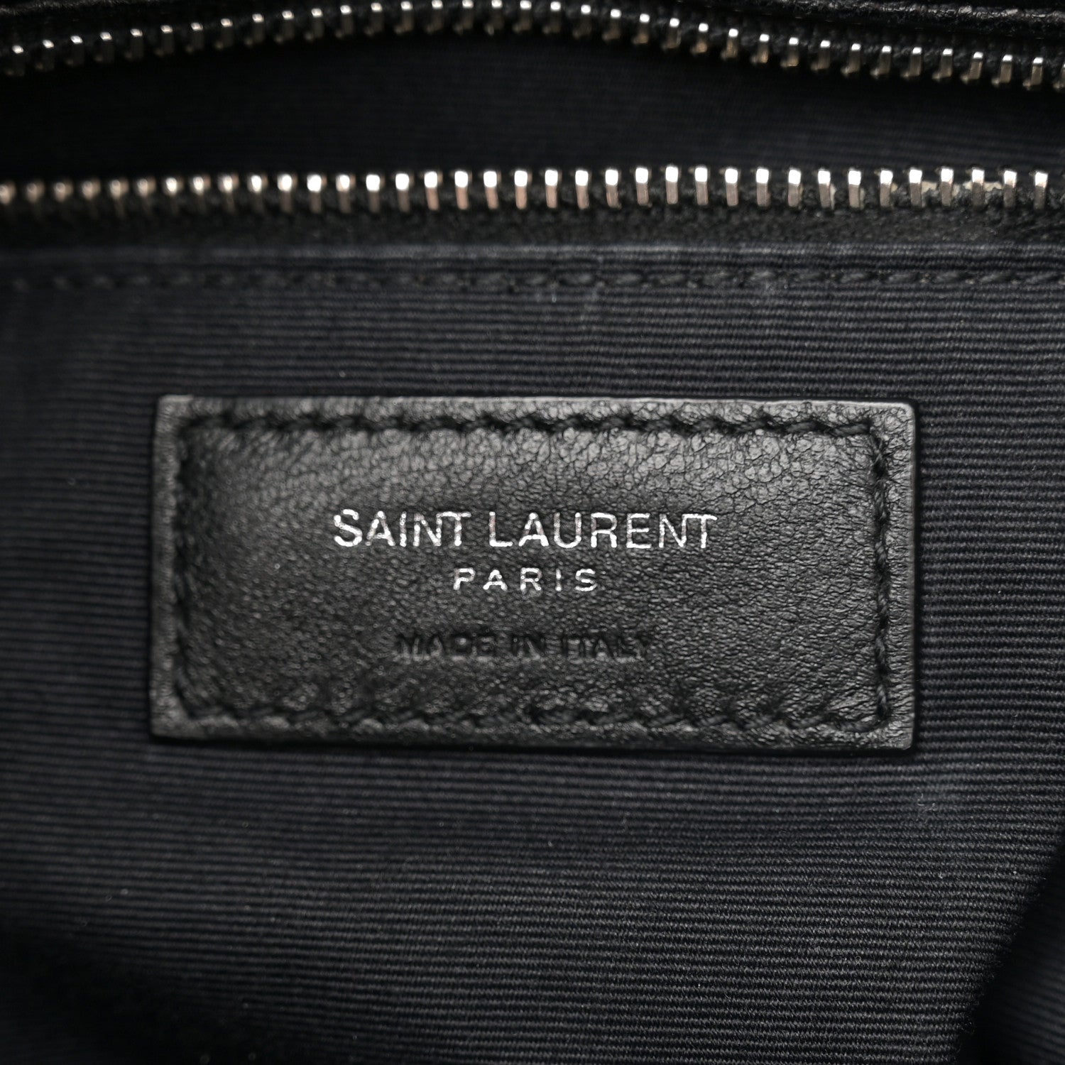 Saint Laurent Lambskin Quilted Medium Loulou Puffer Monogram Chain Satchel Black 6 of 13