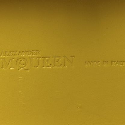 Alexander McQueen Snakeskin Skull Box Clutch Bright Yellow 6 of 10
