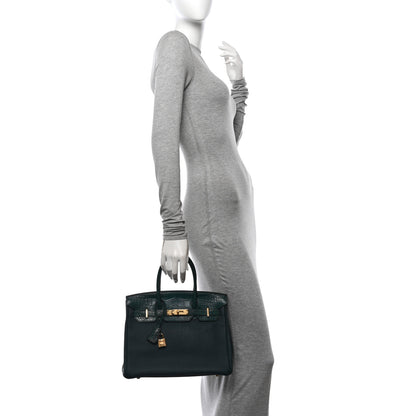 Hermes Togo Matte Alligator Birkin Touch 30 Vert Cypress 2 of 12