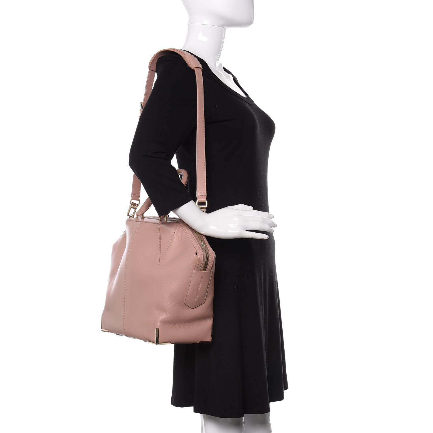 Alexander Wang Smooth Calfskin Small Emile Blush 2 of 11