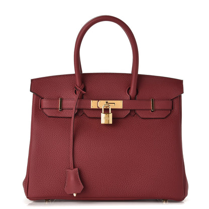 Hermes Togo Birkin 30 Rouge Grenat 1 of 34