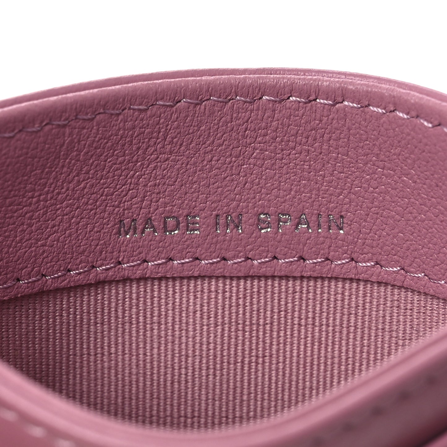 Lambskin Quilted Crystal Star Card Holder Pink