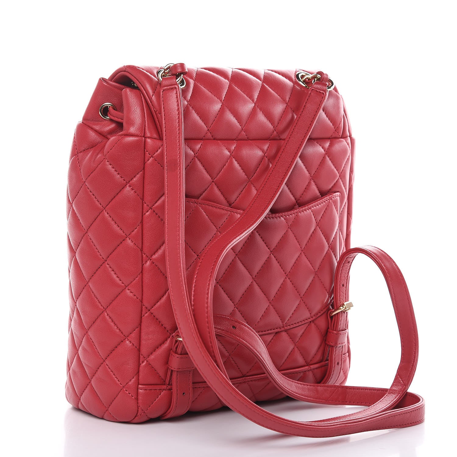 Chanel Lambskin Quilted Small Urban Spirit Backpack Dark Pink 3 of 16