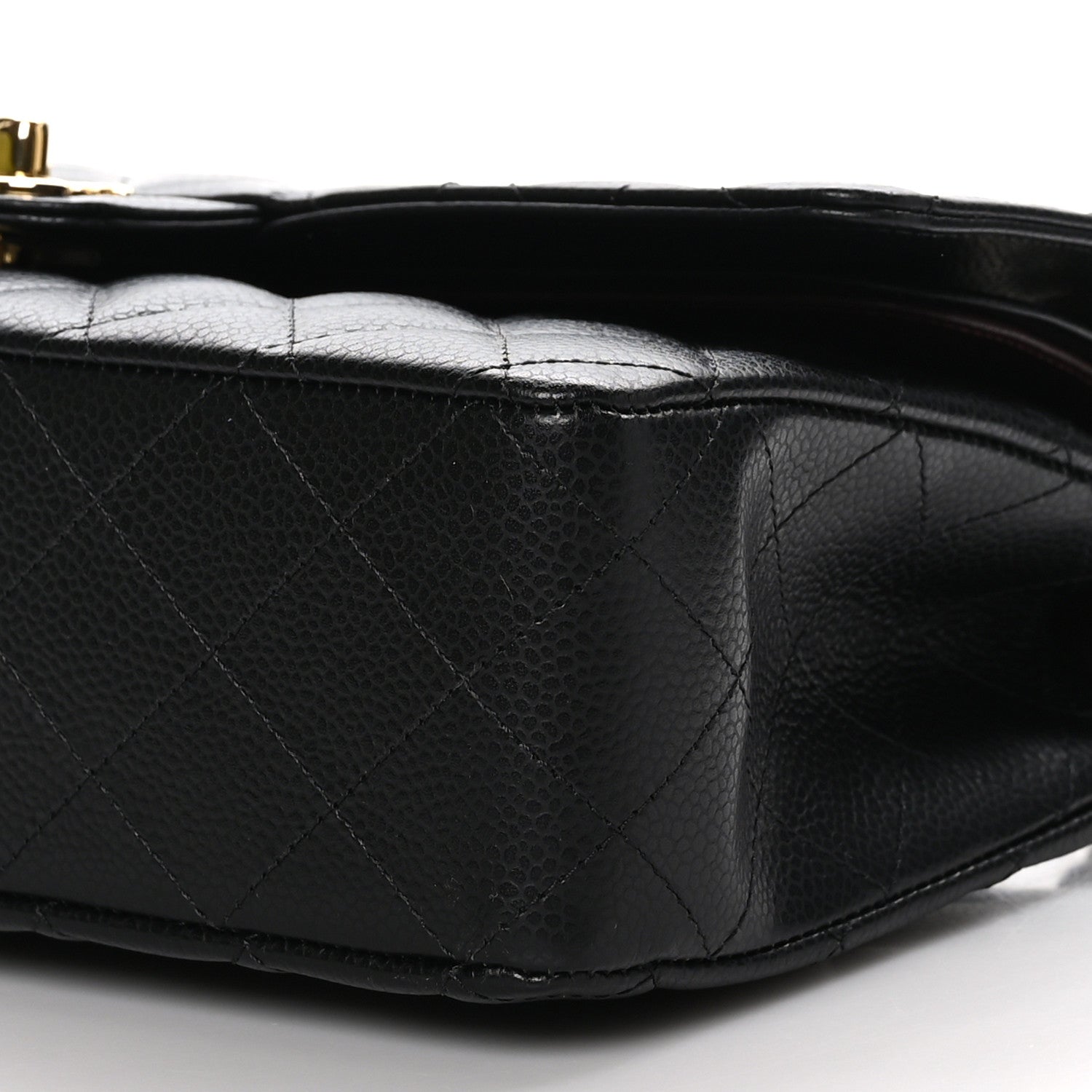 Chanel Caviar Quilted Medium Double Flap Black 9 of 10