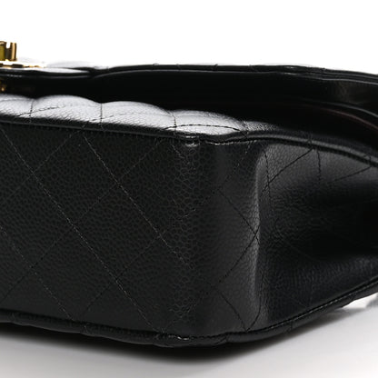 Chanel Caviar Quilted Medium Double Flap Black 9 of 10