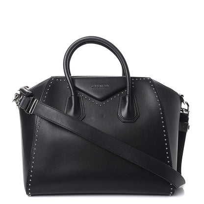 Givenchy Calfskin Medium Studded Antigona Black 1 of 12