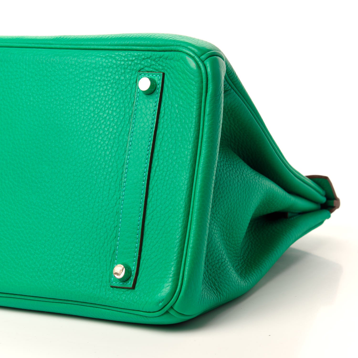 Hermes Taurillon Clemence Birkin 35 Menthe 7 of 14