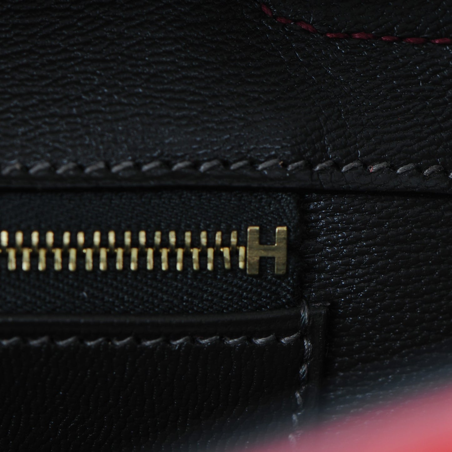 Shiny Porosus Crocodile Horseshoe Birkin 35 Rouge H Graphite