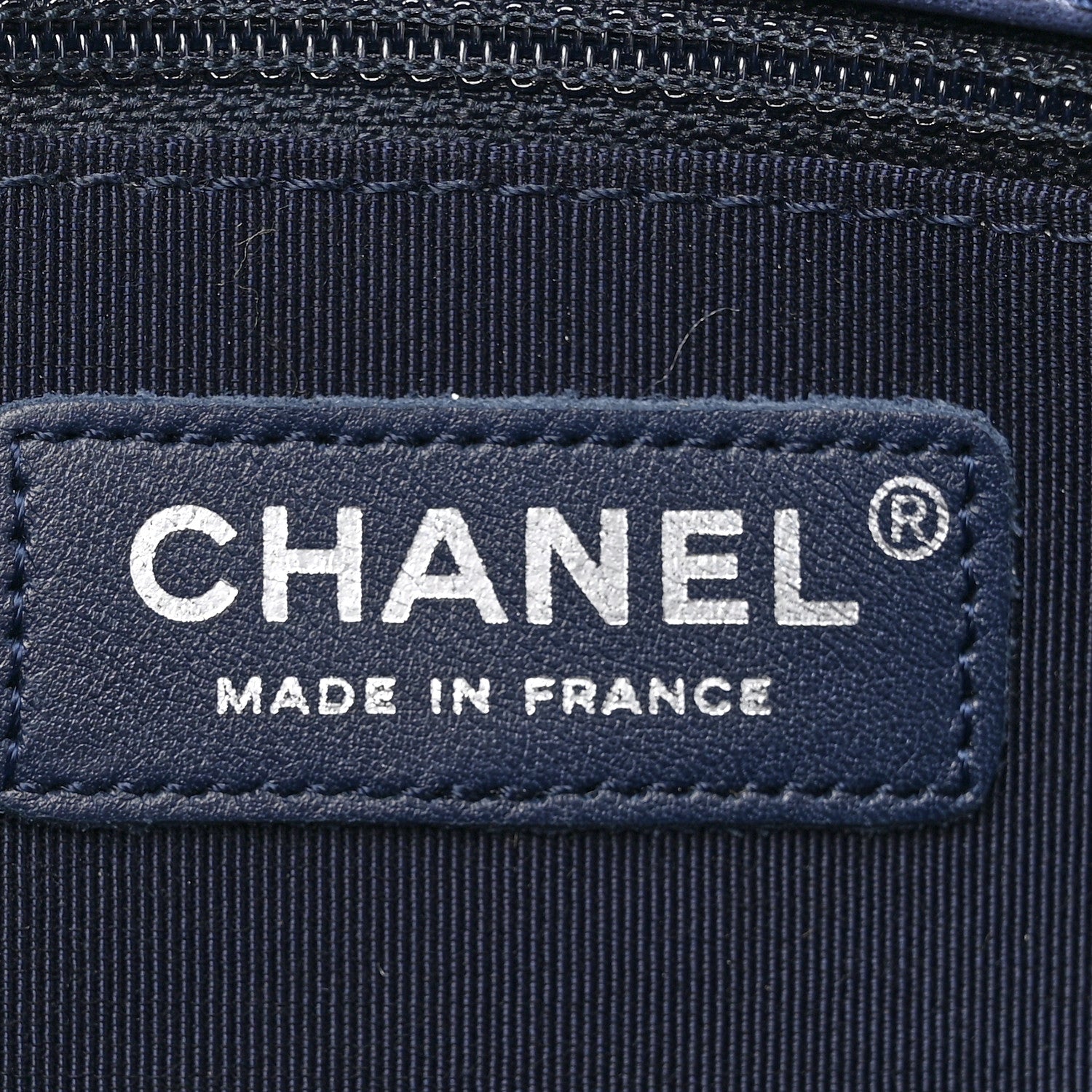 Chanel Aged Calfskin Square Quilted Mademoiselle Crochet Flap Navy 6 of 10