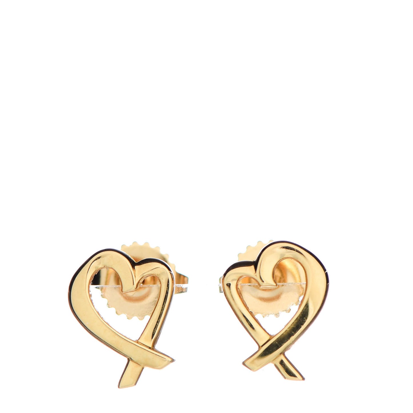 18K Yellow Gold Mini Paloma Picasso Loving Heart Earrings