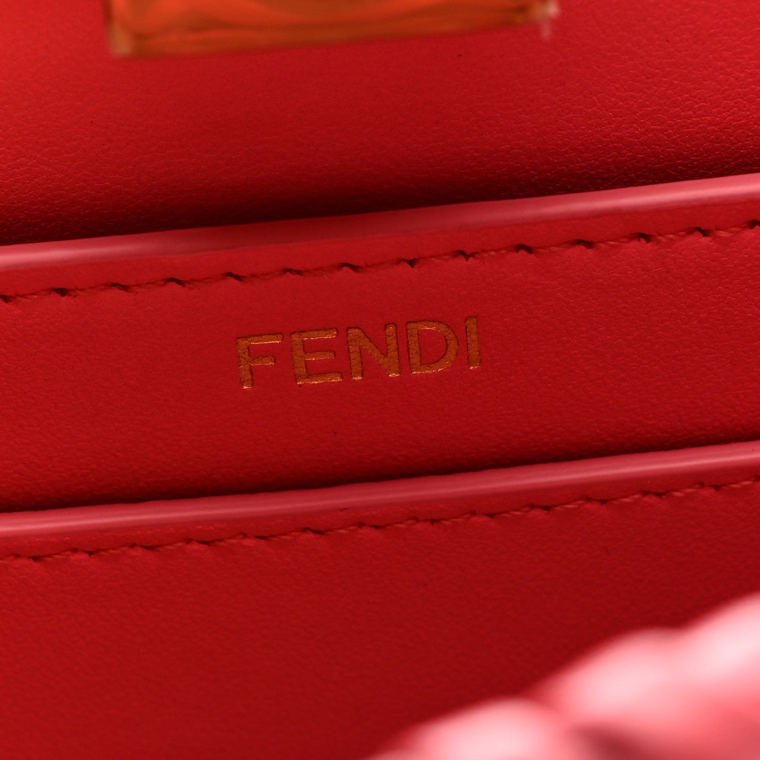 Fendi Vitello King Shiny Nappa Intreccio Small Peekaboo I SEE U Satchel Pink Dalia 7 of 10
