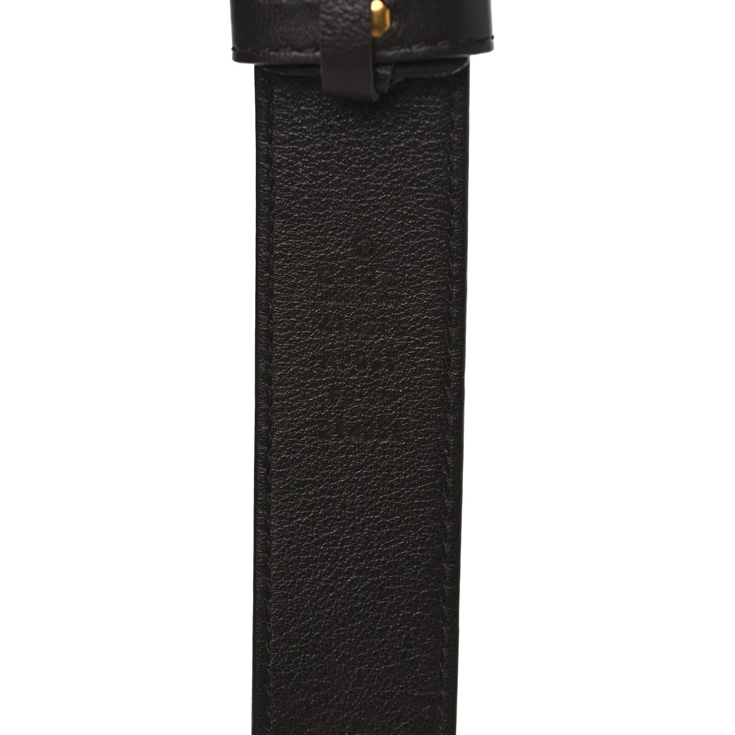 Textured Calfskin Double G 40mm Belt Dark Cocoa