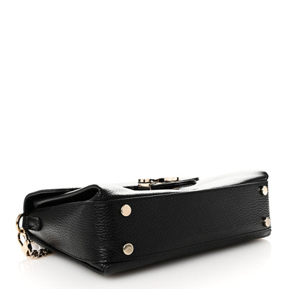 Gucci Dollar Calfskin Interlocking G Top Handle Shoulder Bag Black 4 of 11