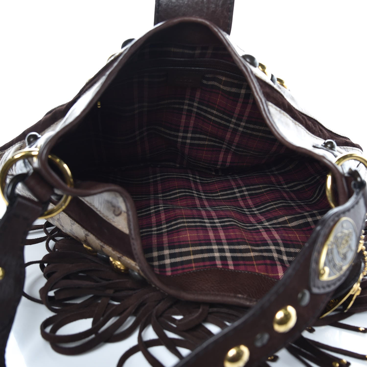 Gucci Crystal Monogram Fringe Babouska Hobo 5 of 11