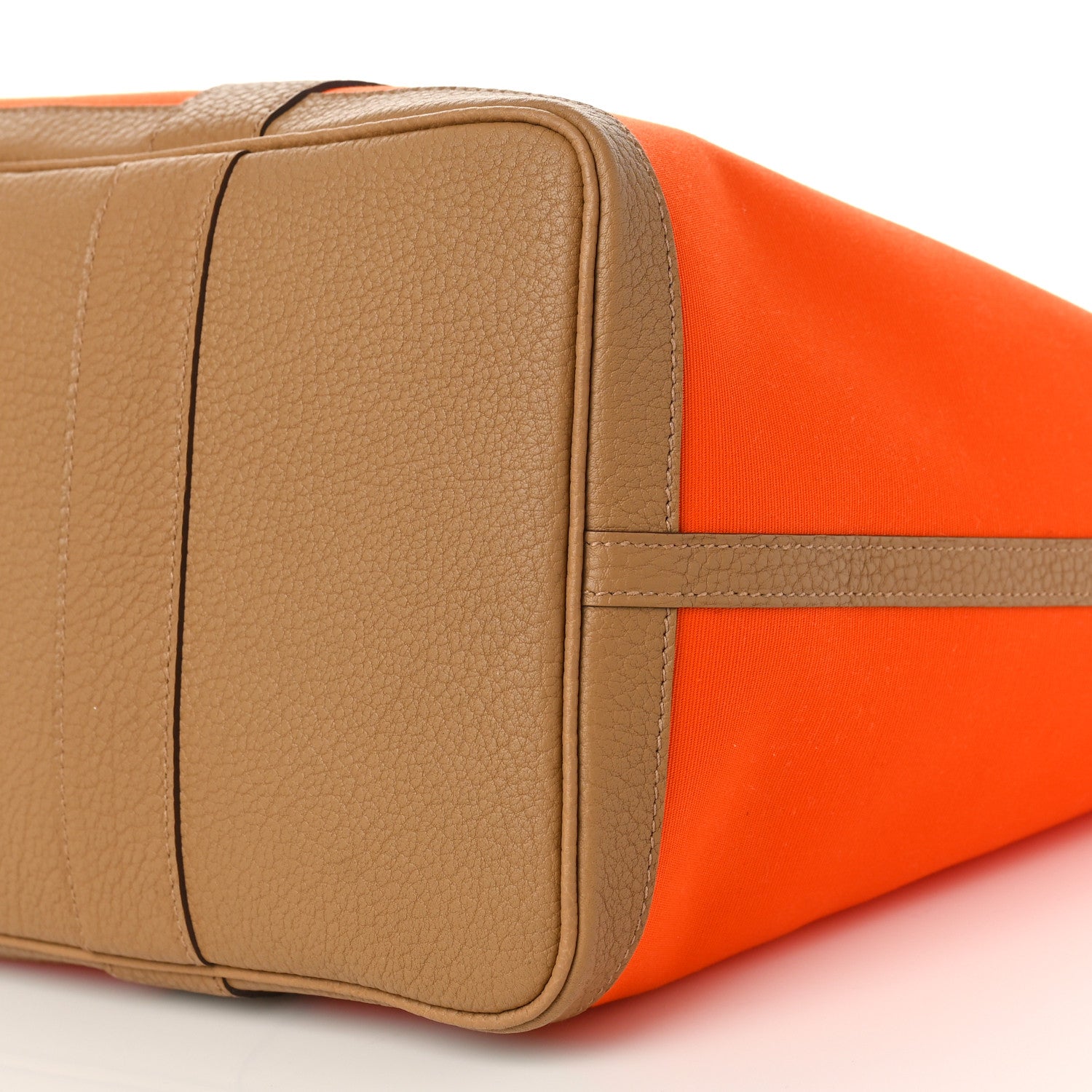 Hermes Toile Militaire Vache Country Garden Party 36 MM Orange Chai 8 of 8