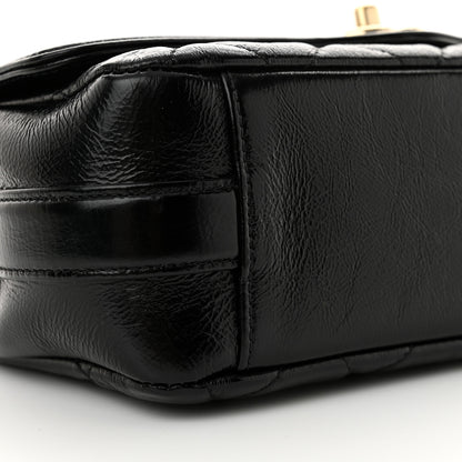 Chanel Crumpled Glazed Lambskin Quilted Small Flap Black 9 of 11