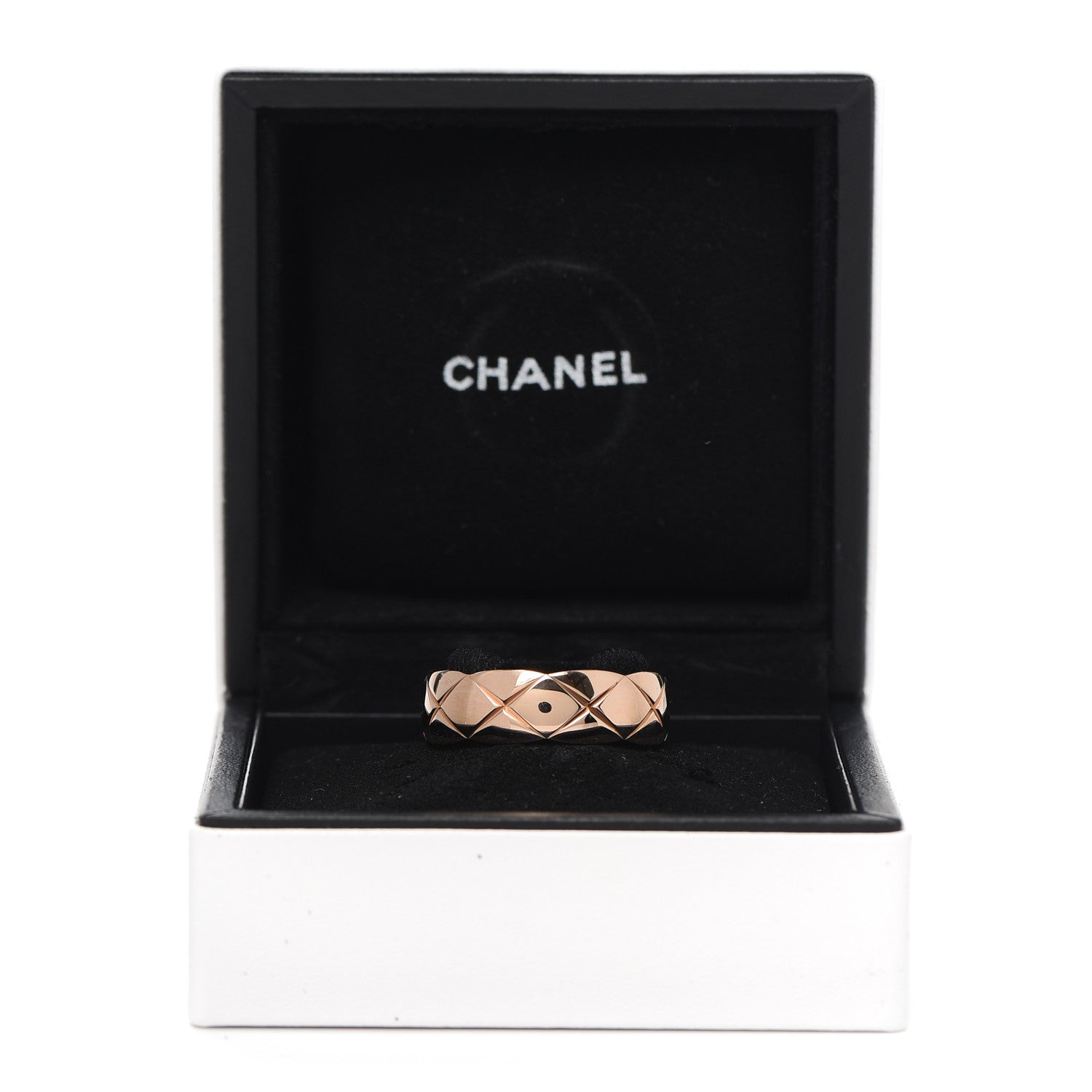 Chanel 18K Beige Gold Small Coco Crush Ring 58 8.5 5 of 5