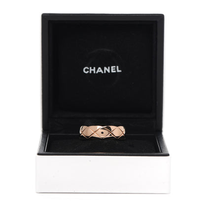 Chanel 18K Beige Gold Small Coco Crush Ring 58 8.5 5 of 5
