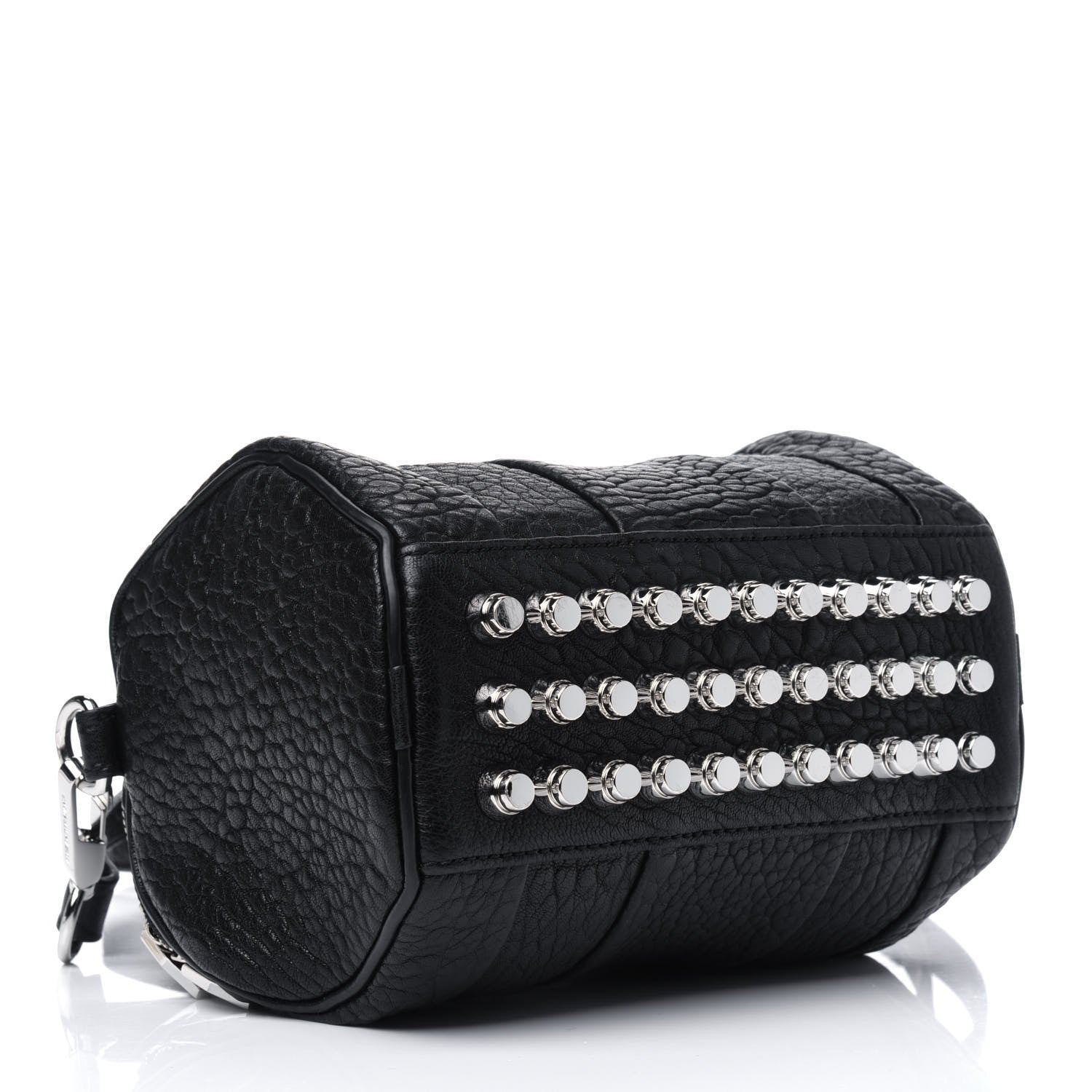 Alexander Wang Pebbled Lambskin Mini Rockie Black Rhodium Hardware 3 of 5