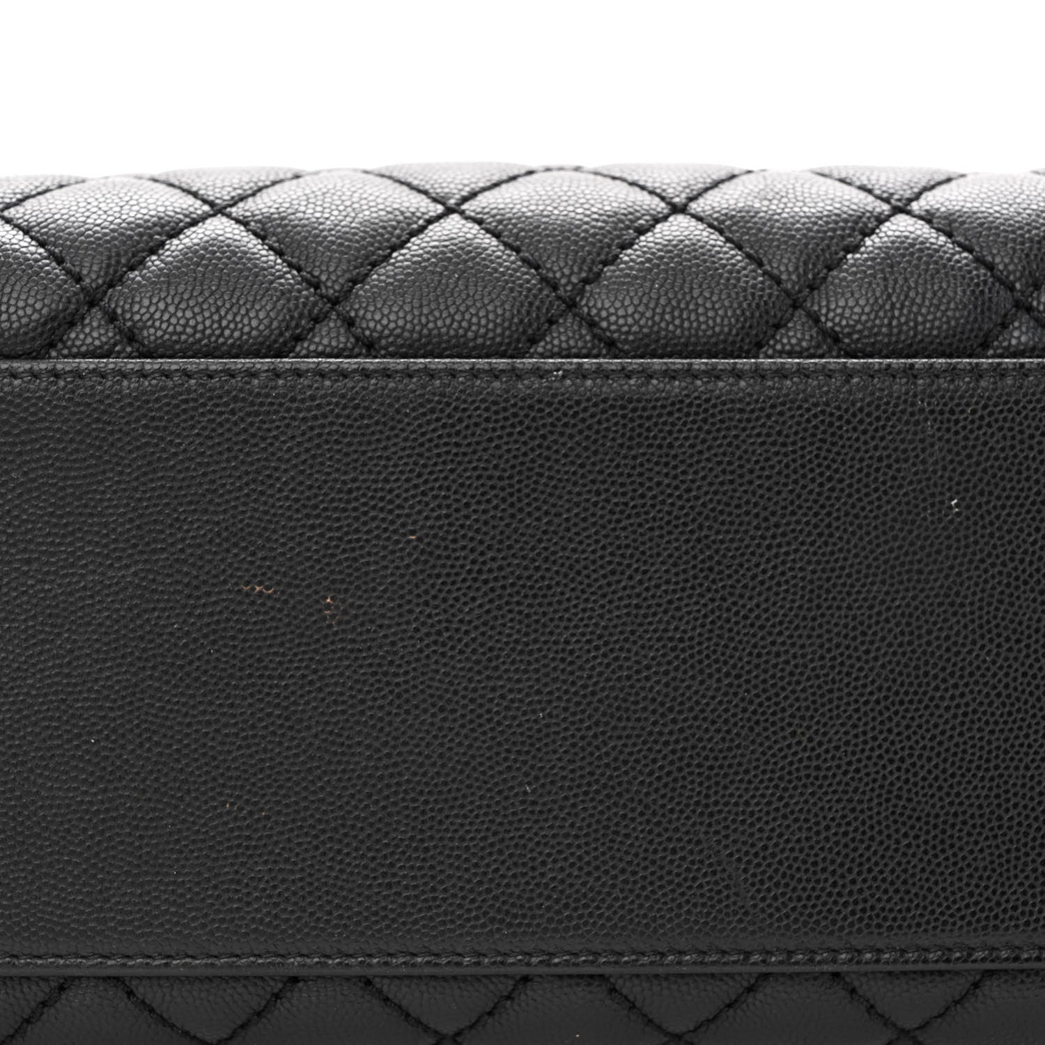 Chanel Caviar Lizard Quilted Medium Coco Handle Flap Black 12 of 14