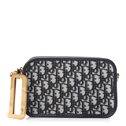 Christian Dior Oblique Diorquake Clutch Blue 1 of 7