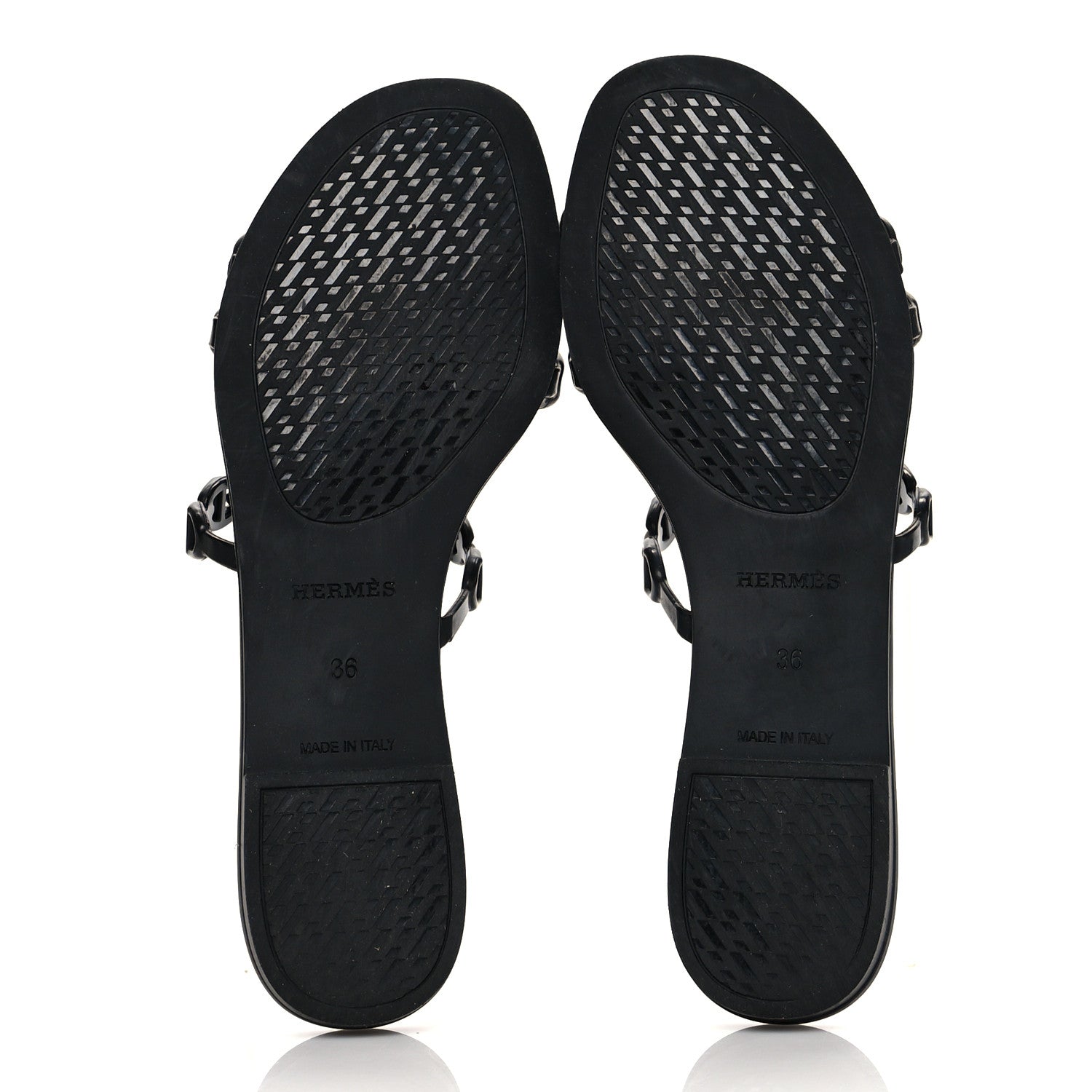 Hermes TPU Rivage Sandals 36 Black 5 of 8