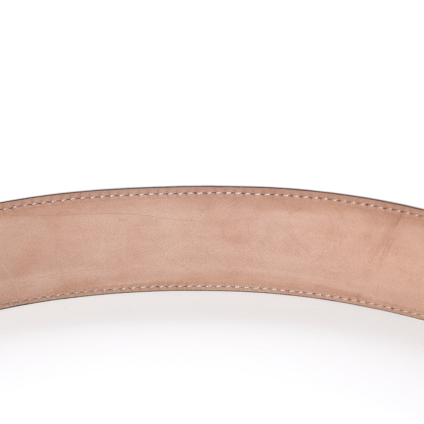 Moon Calfskin Interlocking G 37mm Belt 90 36 New Rosette