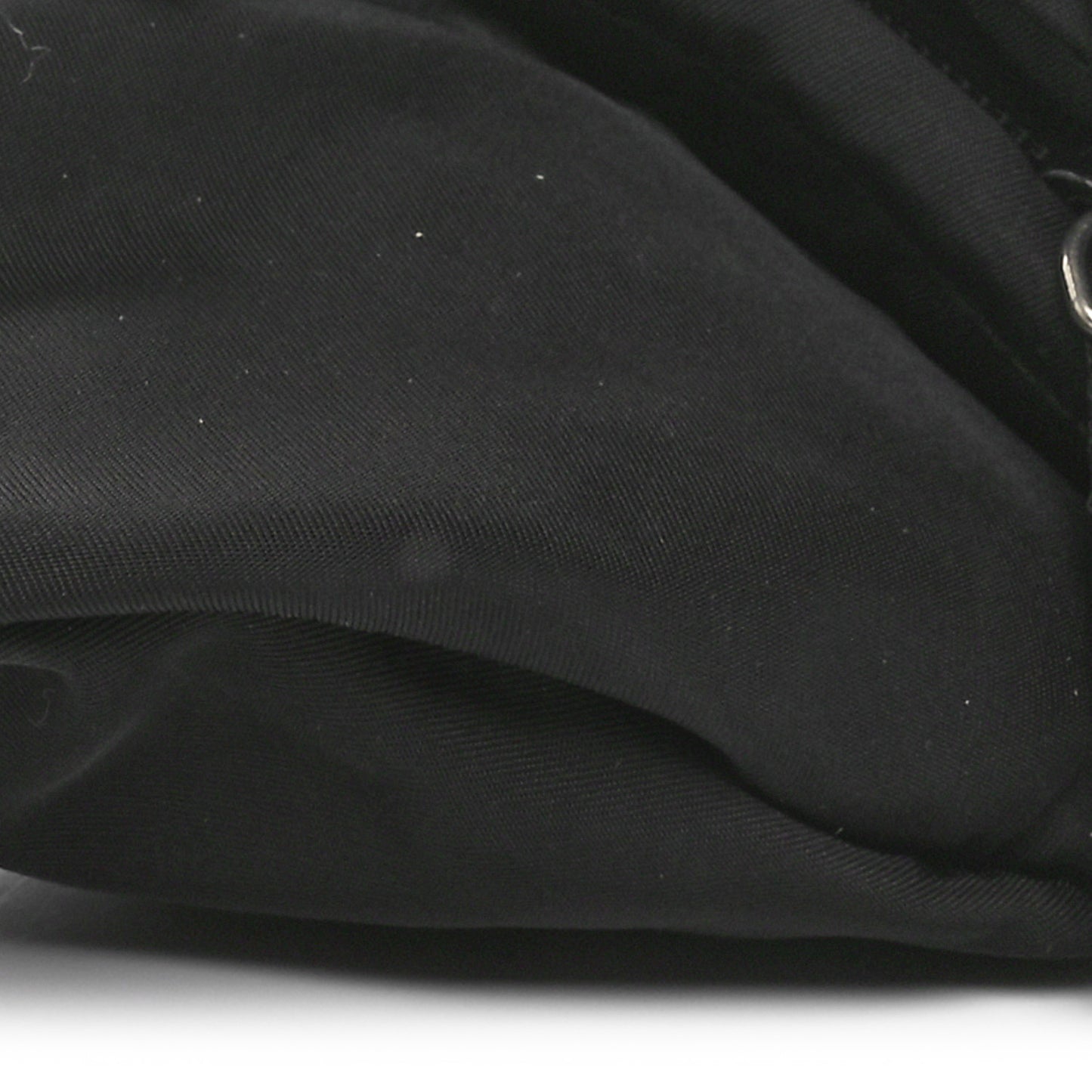 Nylon Metal Triple Pocket Belt Bag Black