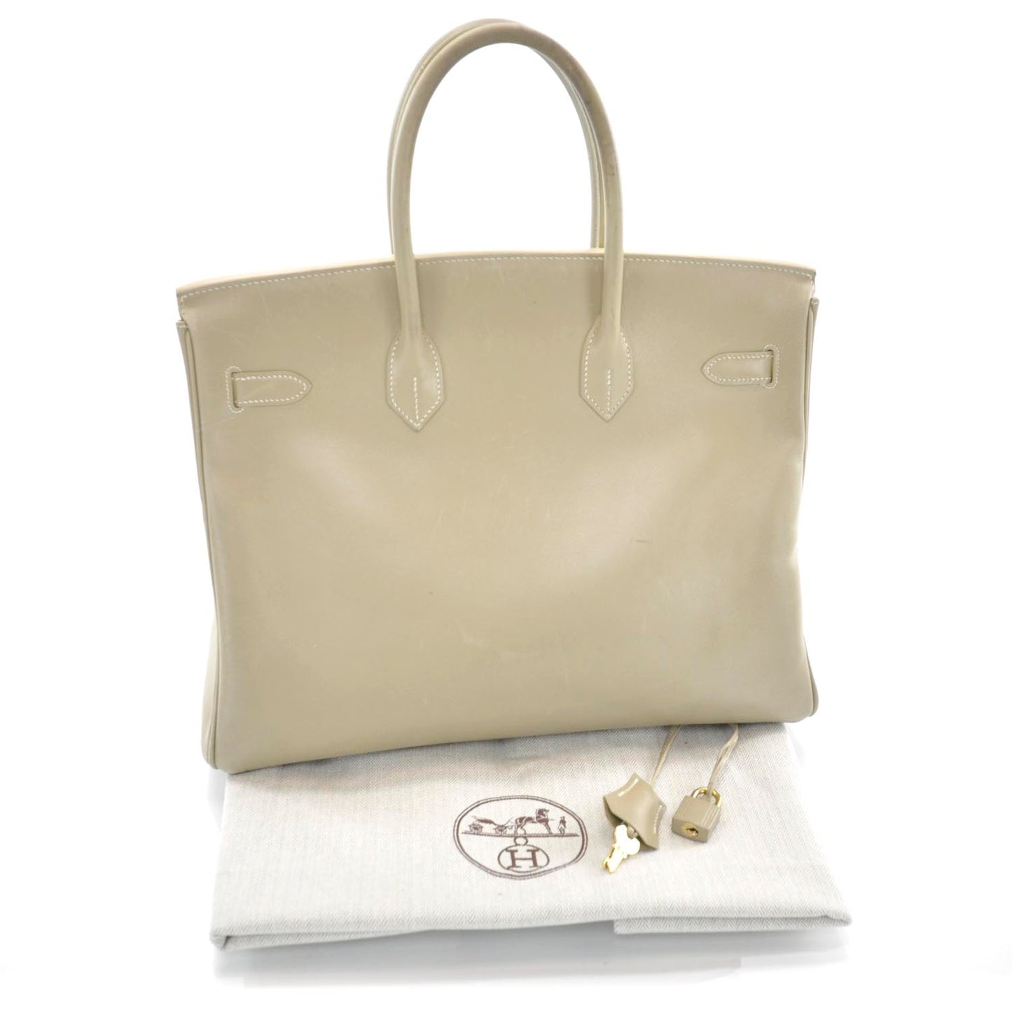 Box Birkin 35 Beige