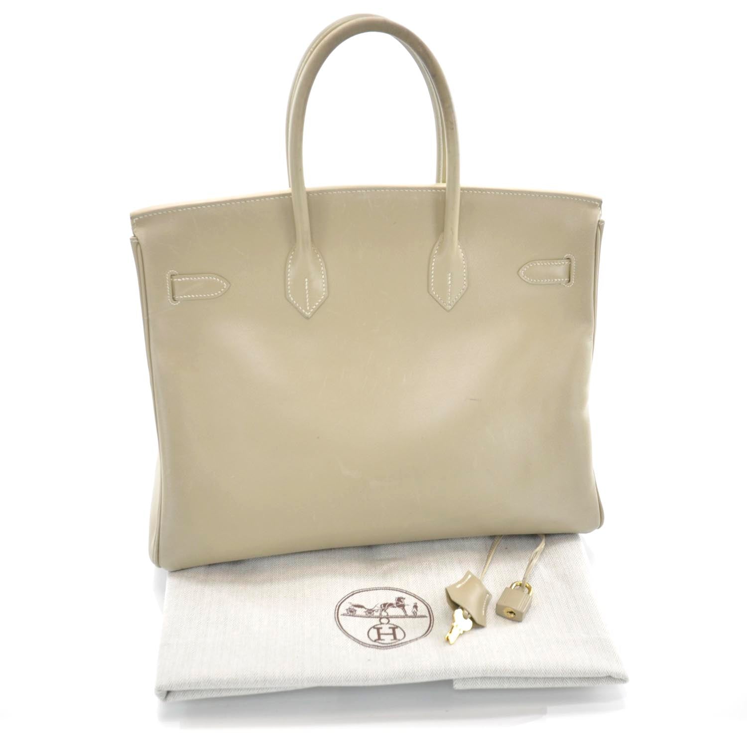 Hermes Box Birkin 35 Beige 3 of 10