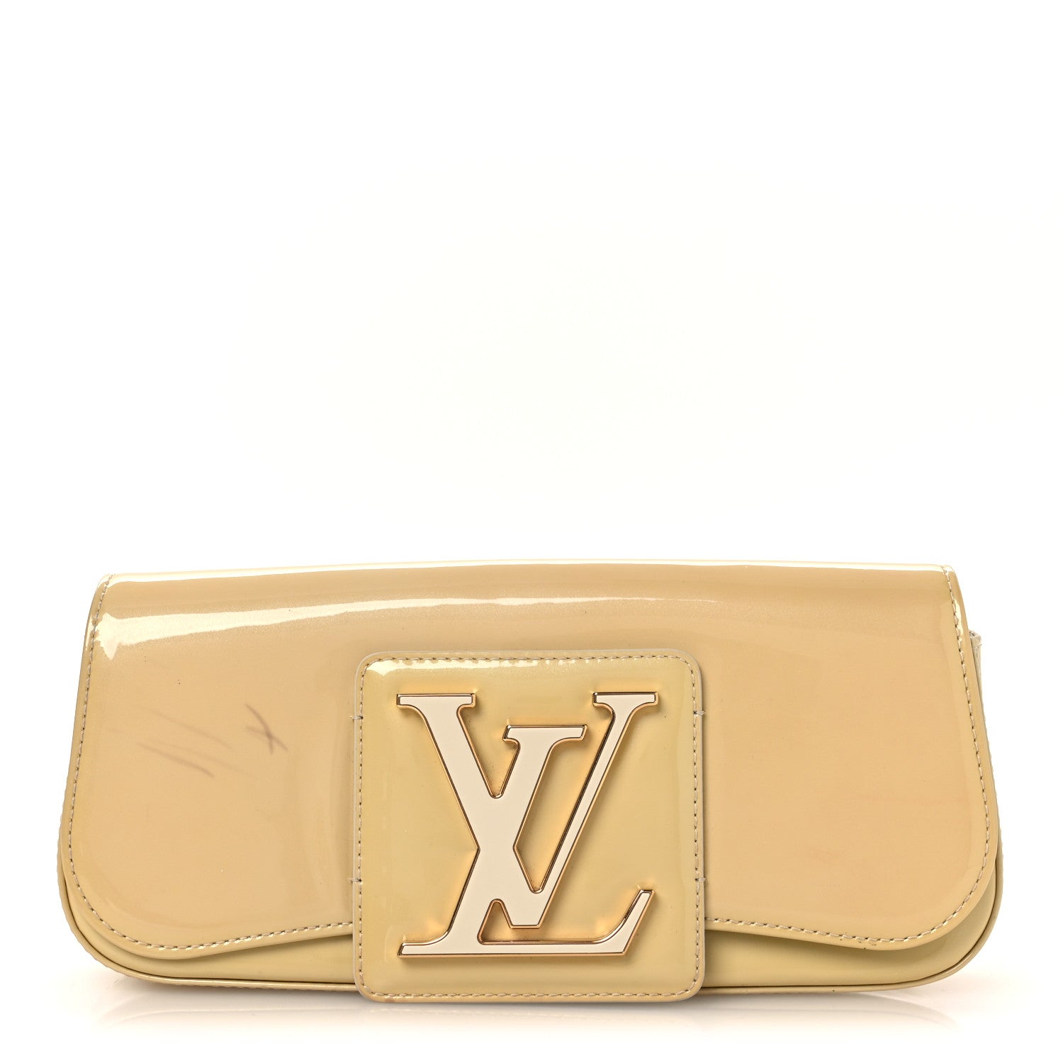 Louis Vuitton Patent Sobe Clutch Beige Poudre 1 of 13