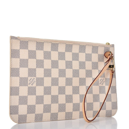 Louis Vuitton Damier Azur Neverfull MM GM Pochette 3 of 8