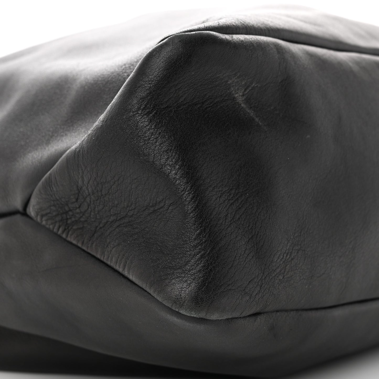 Calfskin Large Horsebit Chain Hobo Black