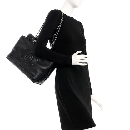 Chanel Soft Caviar CC Medium Top Handle Tote Black 2 of 14
