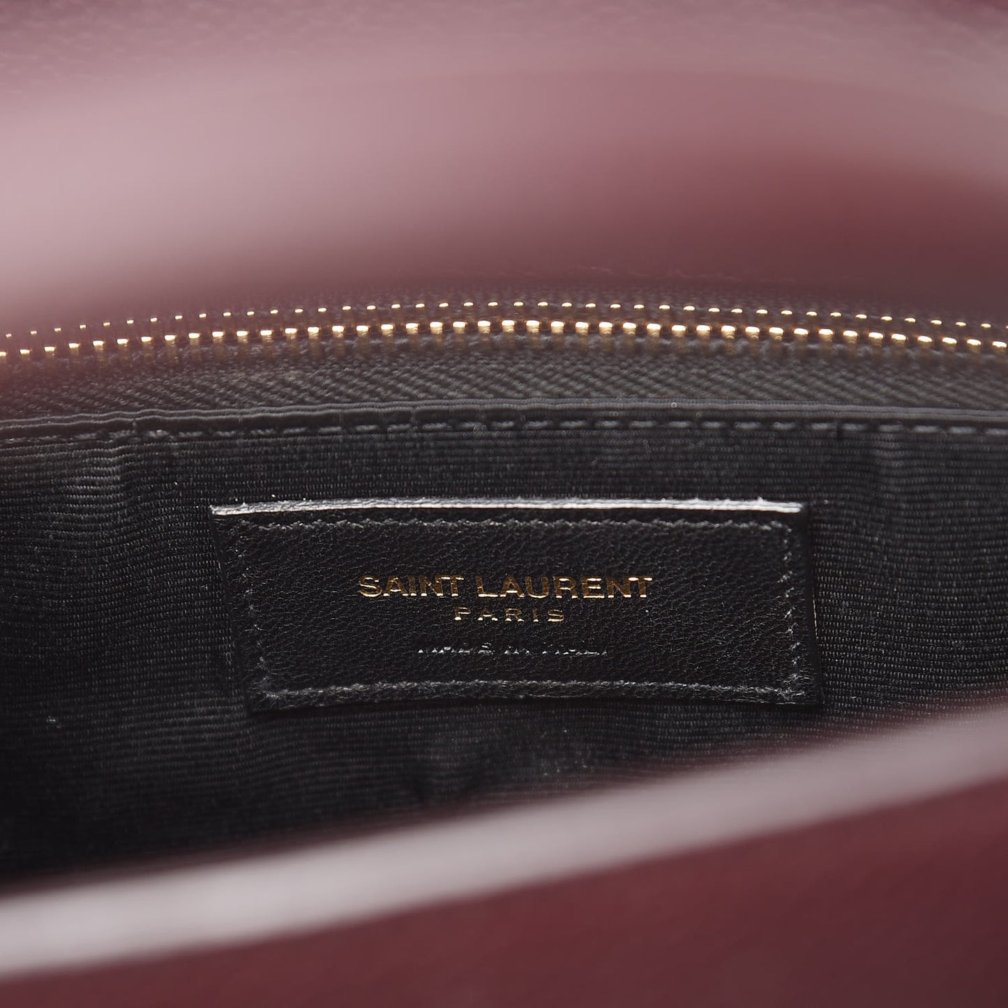 Grained Calfskin Small Classic Sac De Jour Bordeaux
