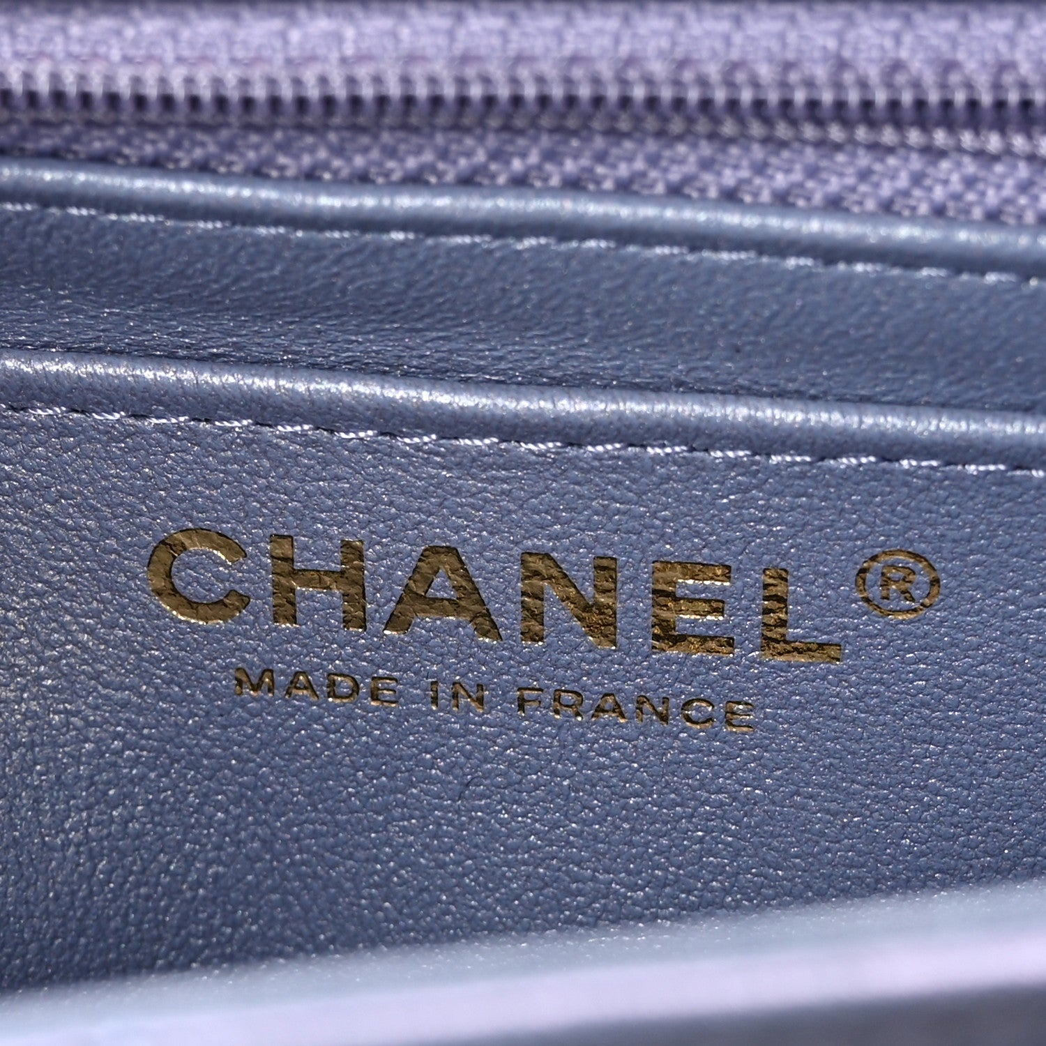 Chanel Iridescent Lambskin Quilted Mini Rectangular Flap Light Purple 6 of 11
