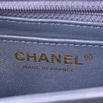 Chanel Iridescent Lambskin Quilted Mini Rectangular Flap Light Purple 6 of 11