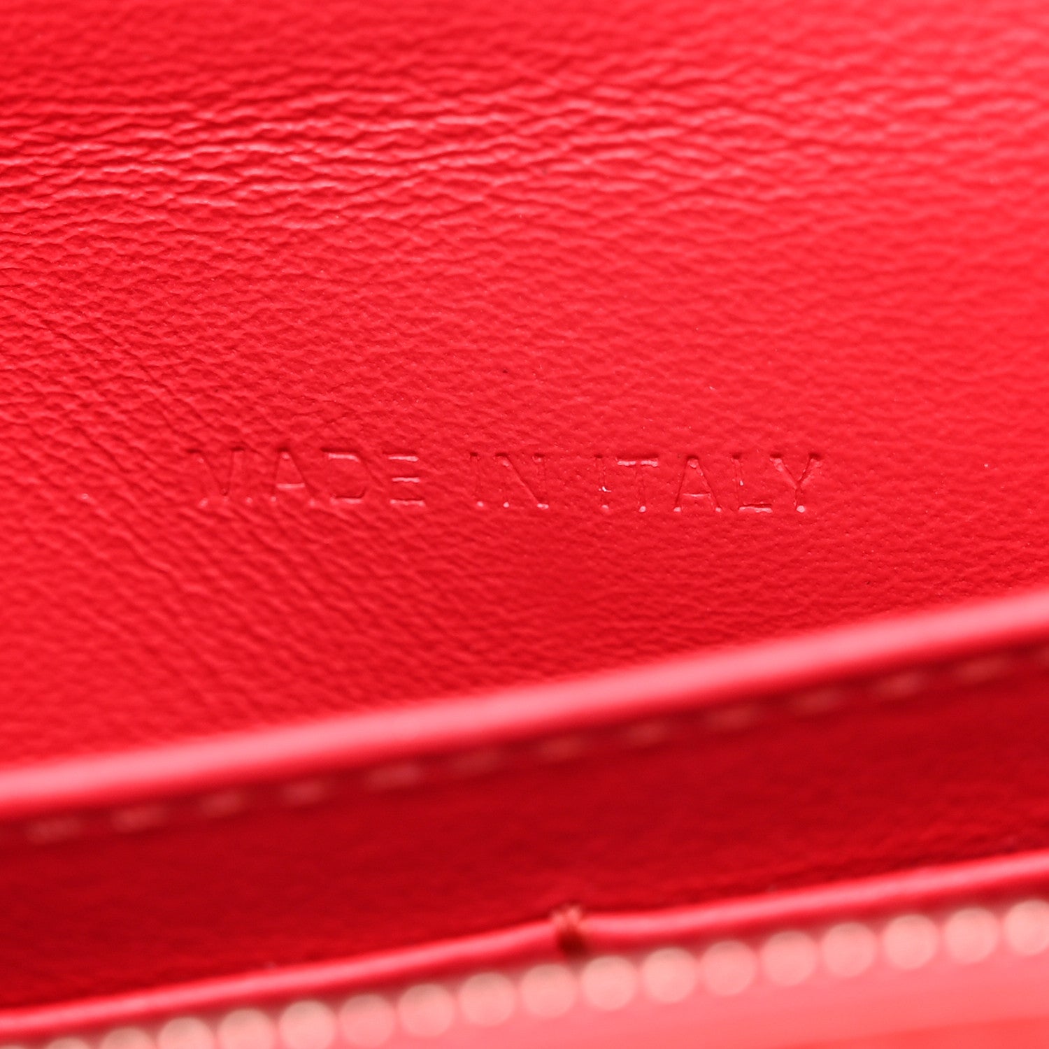Christian Dior Patent Tribale Chain Wallet Red 7 of 11