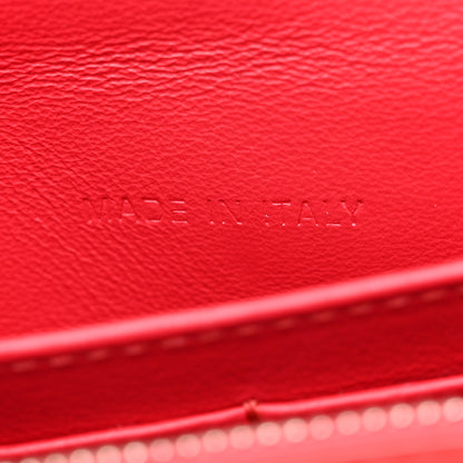 Christian Dior Patent Tribale Chain Wallet Red 7 of 11